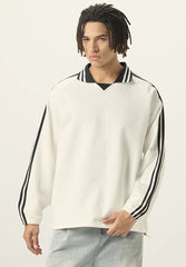380gsm 100% Cotton Striped Line Sweatshirts