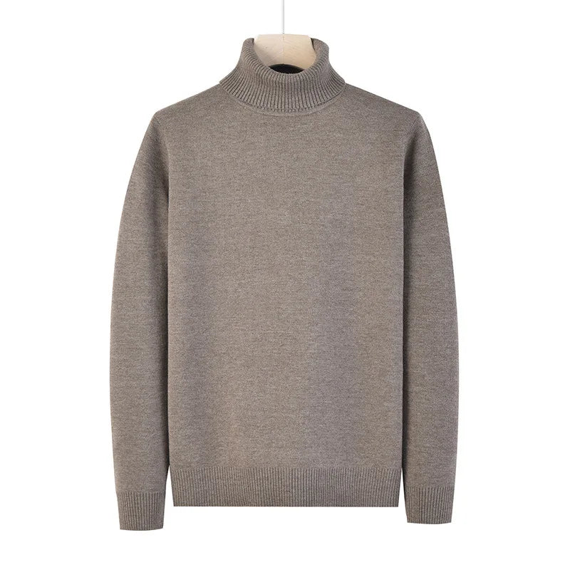 Men's Casual High Necked Sweater