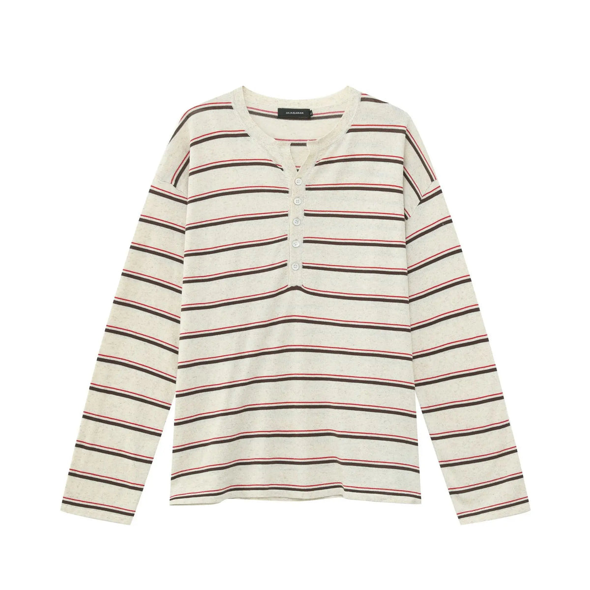 Men's Streetwear Loose Striped Pullover