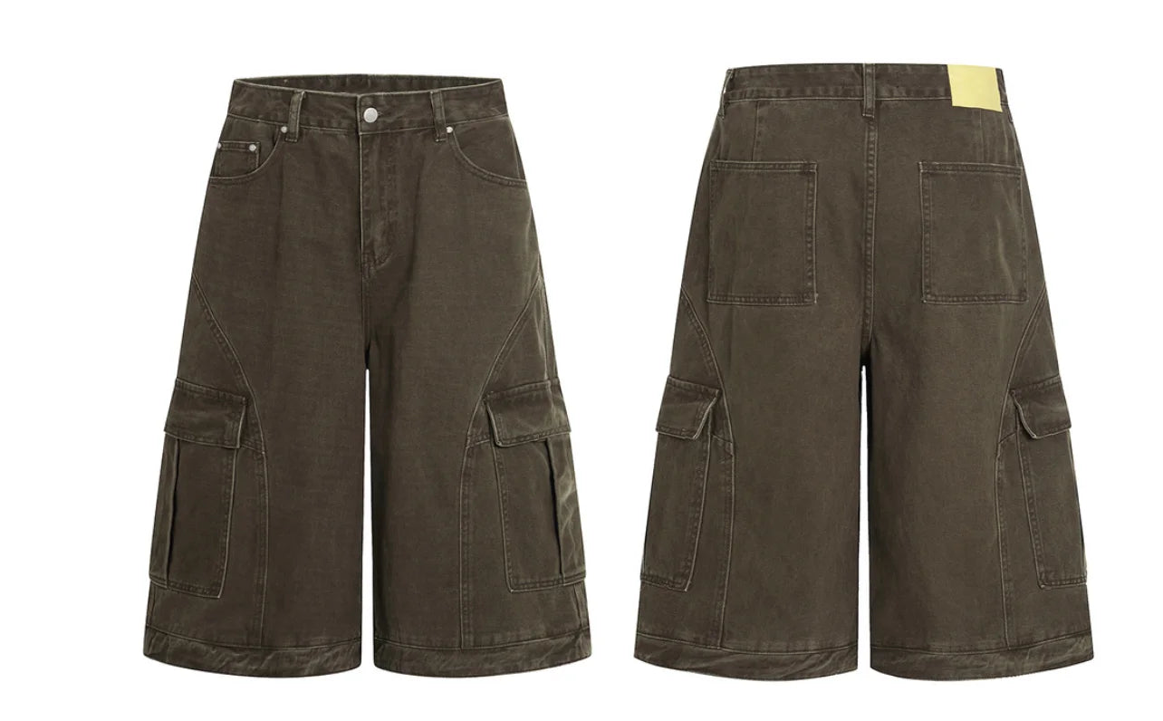 Men's 100% Cotton Cargo Shorts