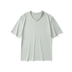 T-Shirts Quick Dry V Neck Short Sleeved