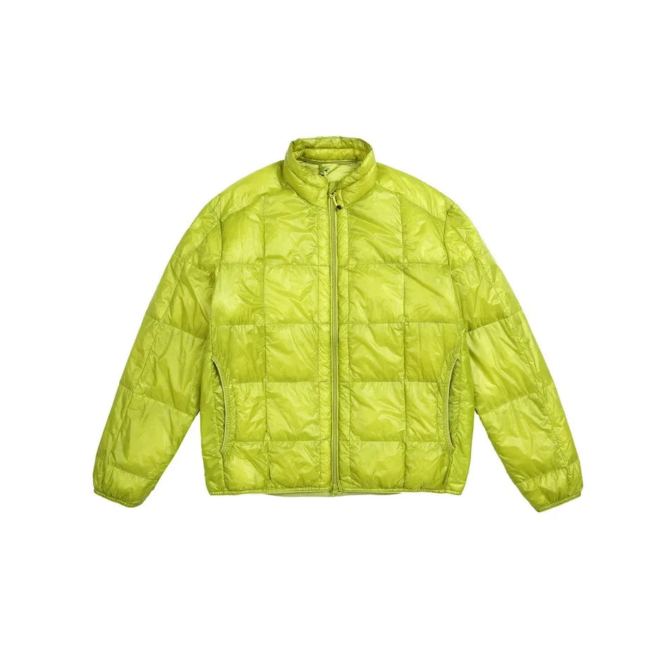 Man Blank Hooded Lightweight Down Coat