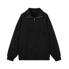 Men's  Half Zipper Oversized Pullover