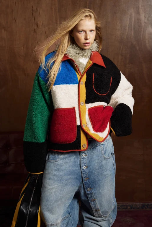 Patchwork Fleece Winter Jacket