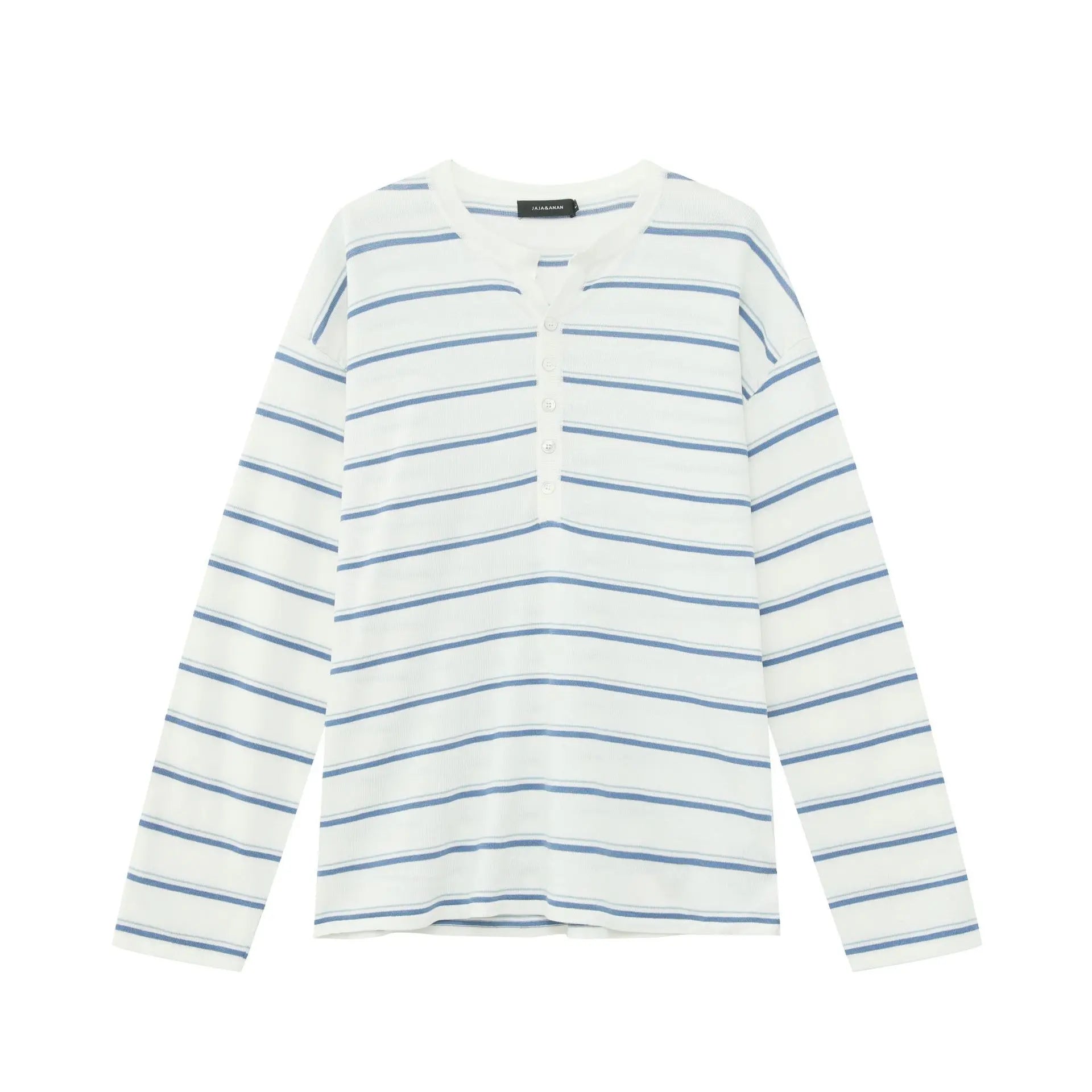 Men's Streetwear Loose Striped Pullover
