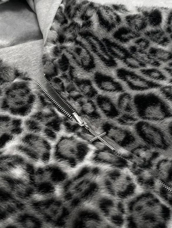 Leopard Reversible Hoodie