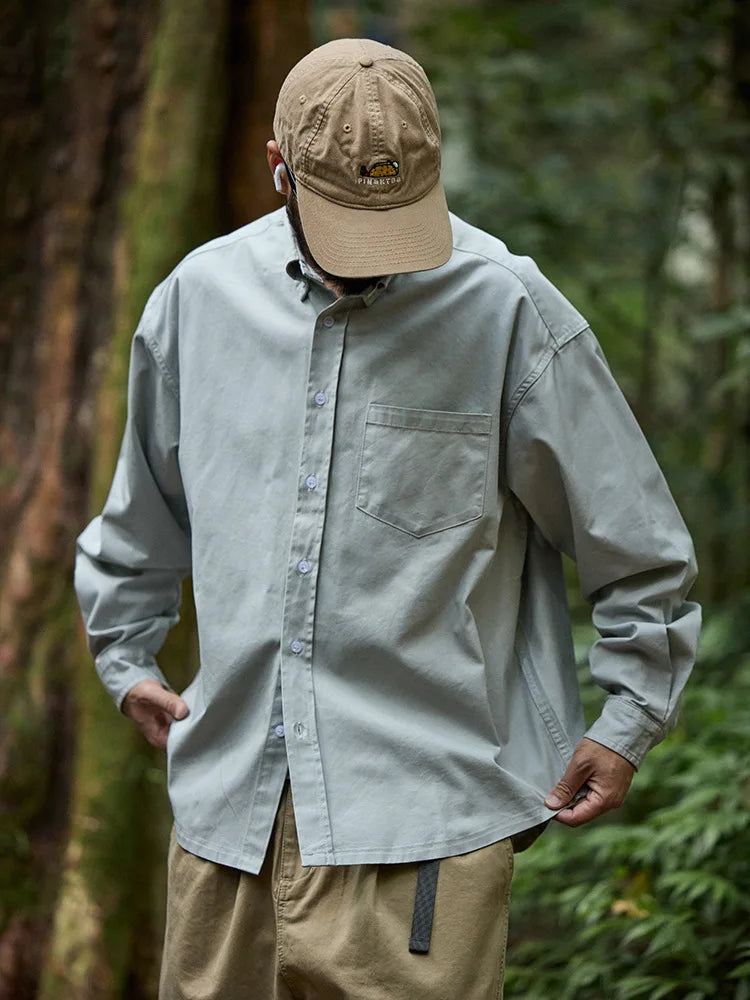 Japanese Style 100% Cotton Casual Shirts