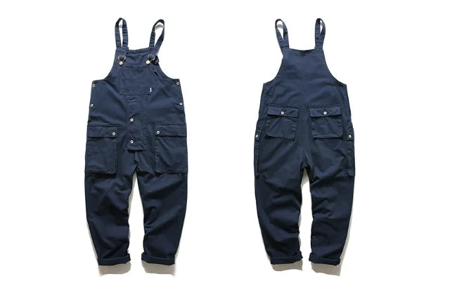 Men's Riding Pants Jumpsuit Bib Overall Jeans