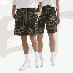 Quick Dry Camouflage Loose Running Fitness Shorts