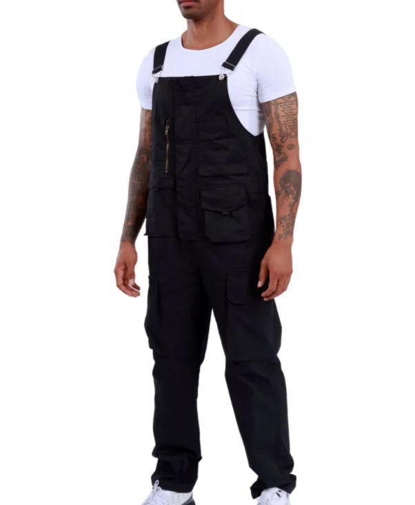 Men's 100% Cotton Overall Baggy Bib Pants