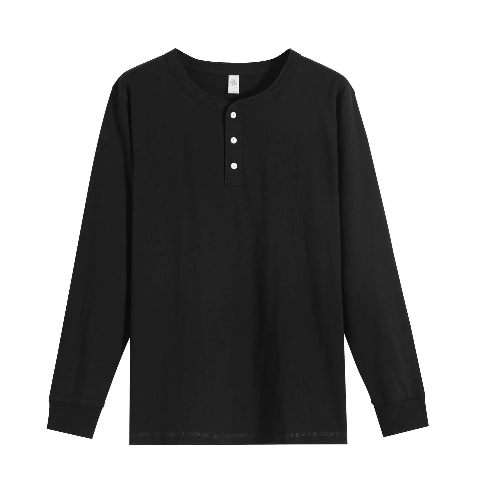 Button up 100% Cotton Henley Sweatshirts