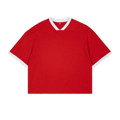 Custom Men's Cropped Style 100% Cotton 235gsmT-Shirt