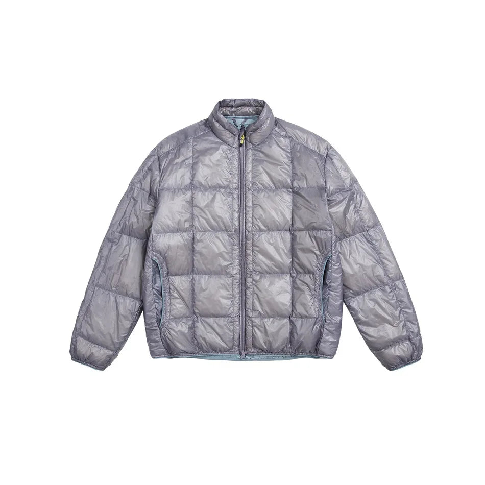 Man Blank Hooded Lightweight Down Coat