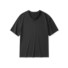 T-Shirts Quick Dry V Neck Short Sleeved
