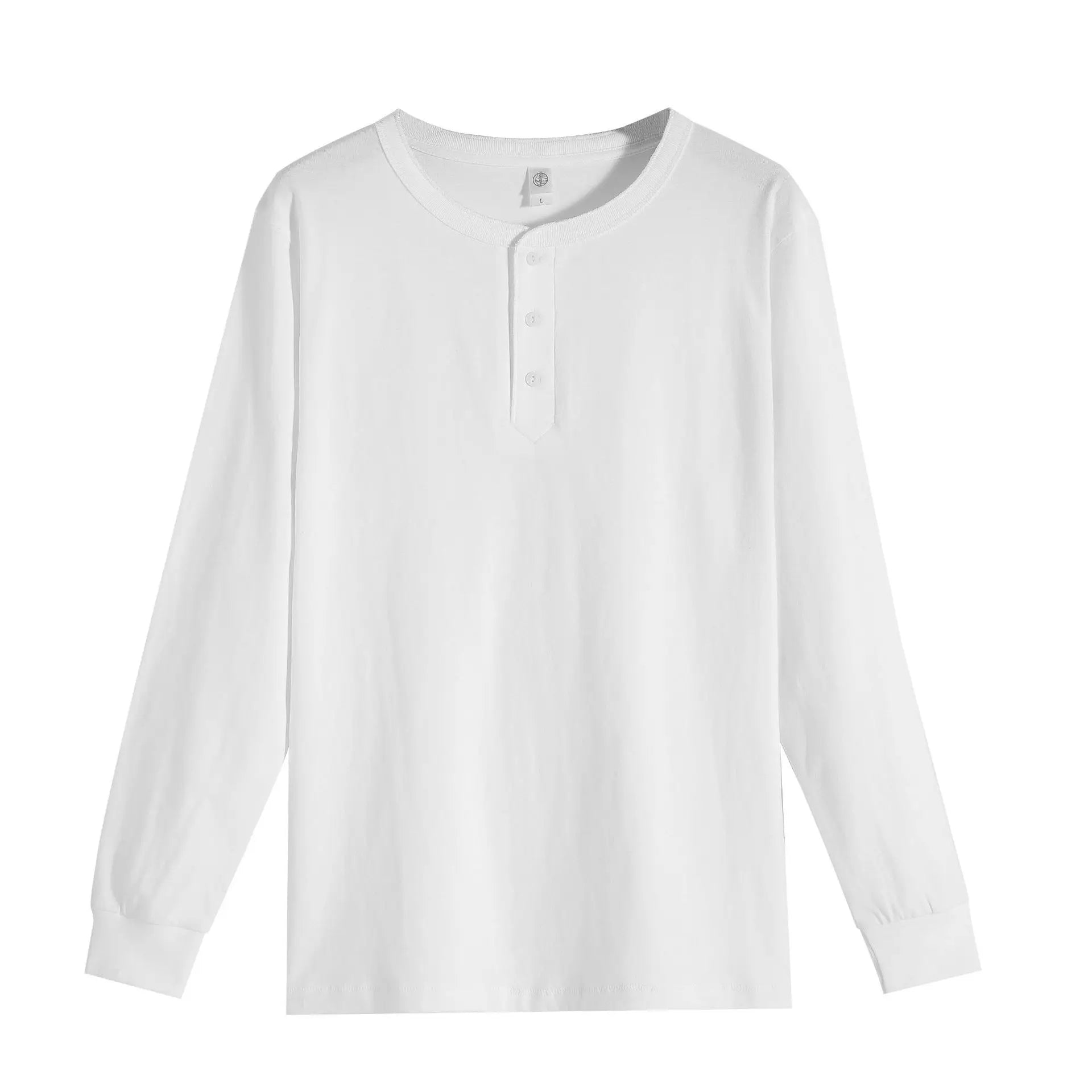 Button up 100% Cotton Henley Sweatshirts