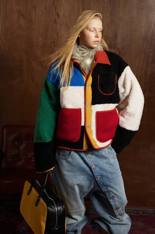 Patchwork Fleece Winter Jacket