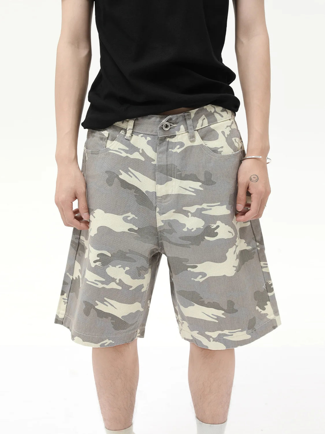 Summer Camo Cargo Baggy Shorts