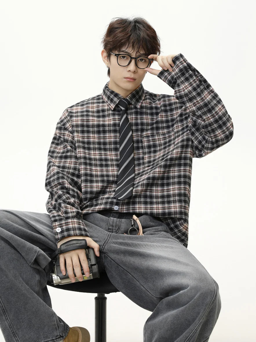 Men's Plaid Shirts Long Sleeves