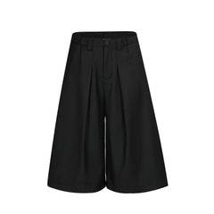 High Quality Wide Leg Pleated Bermuda Shorts