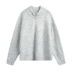 Solid Color Fashion Knitted Sweater