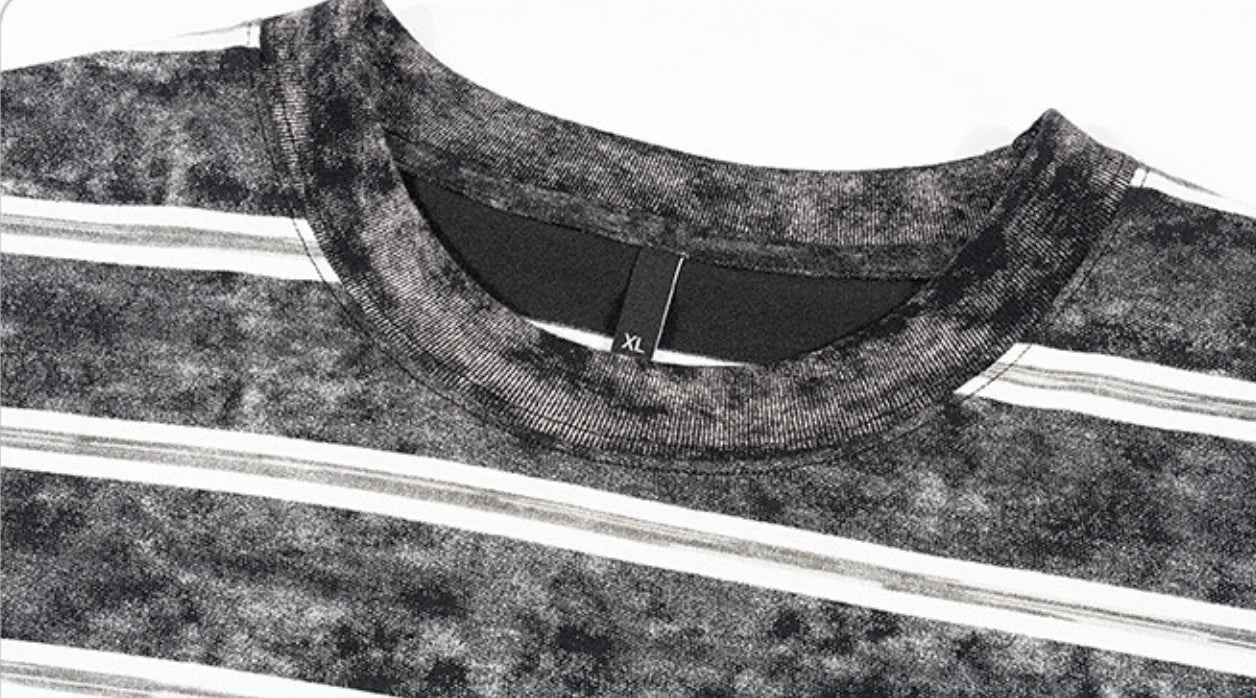 Boxy Fit Striped 260gsm Short Sleeve