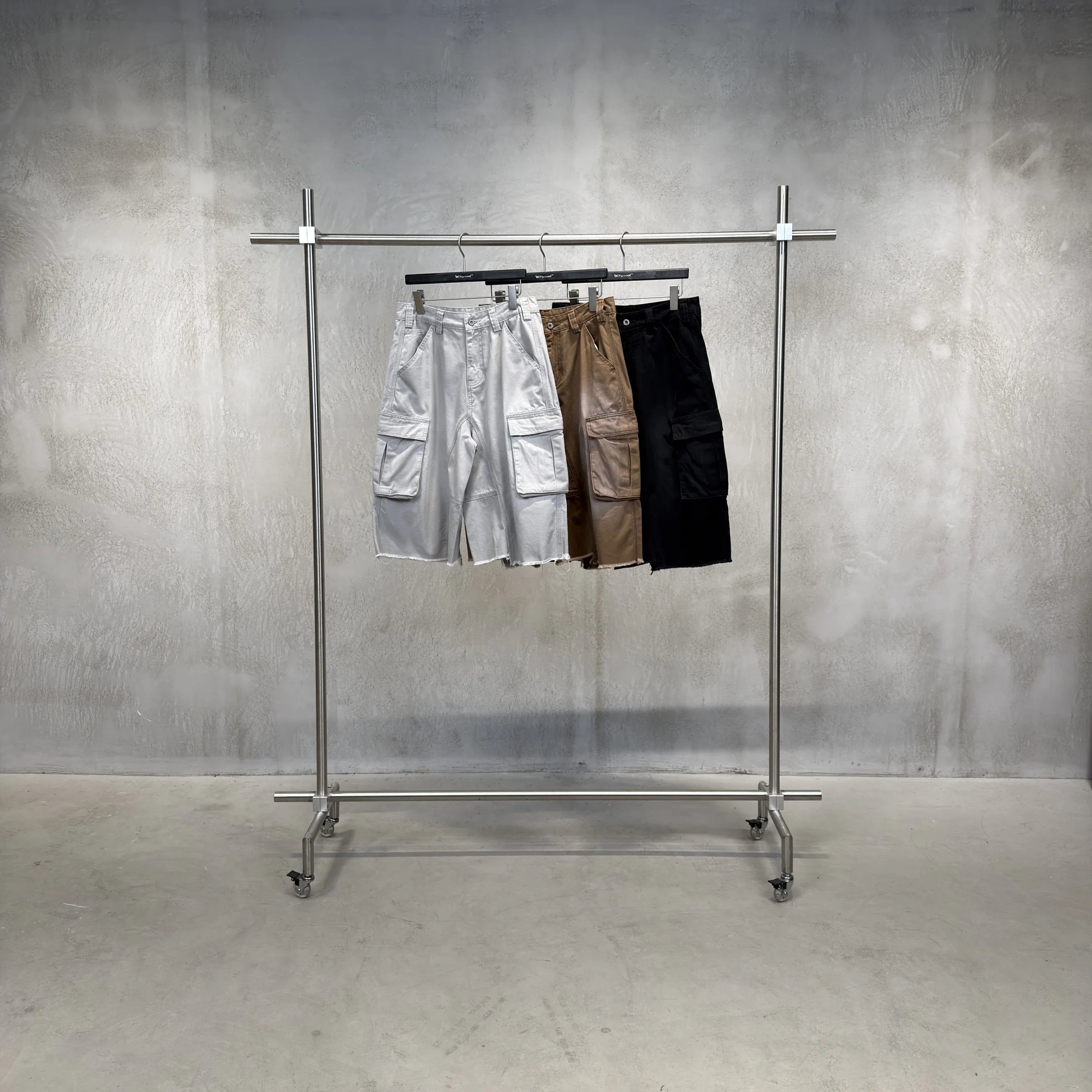 Heavyweight Acid Washed 100% Cotton 310gsm Cargo Shorts
