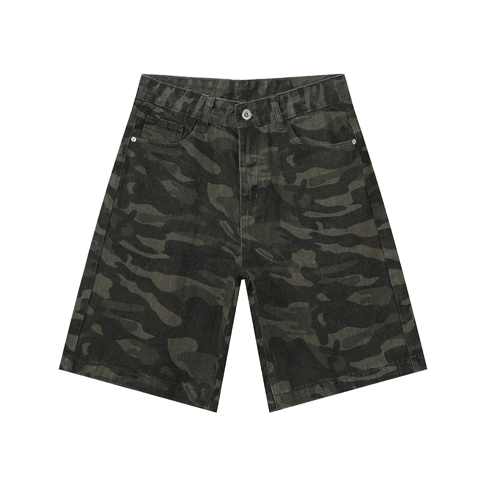Summer Camo Cargo Baggy Shorts