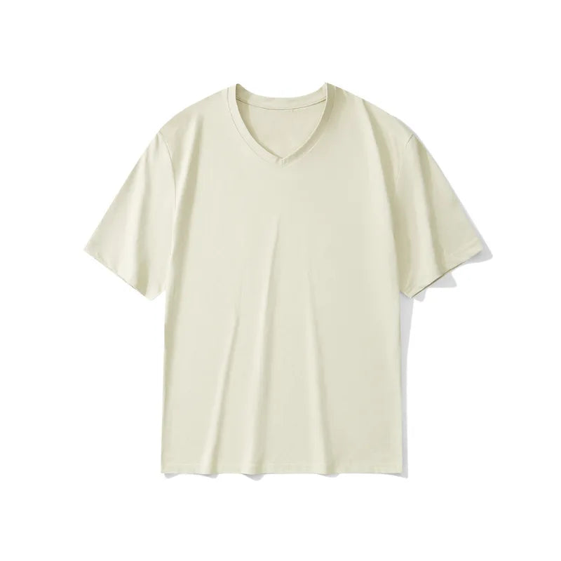 T-Shirts Quick Dry V Neck Short Sleeved