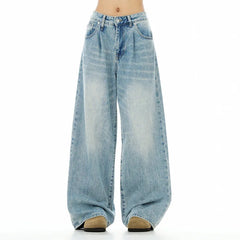 Fashion Casual Washed Denim Pants
