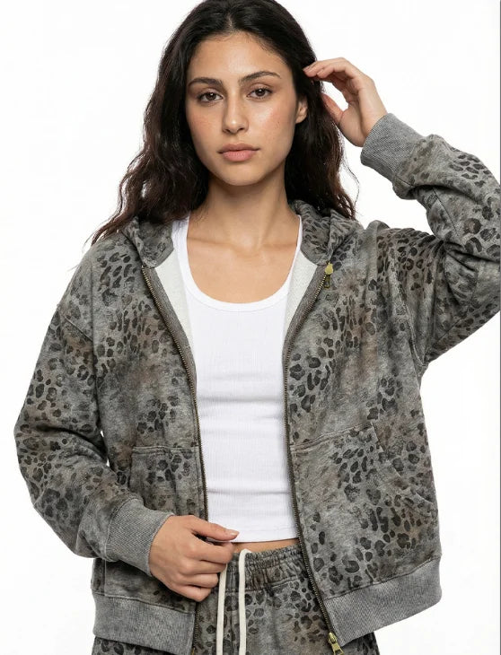 400gsm 100% Cotton Double-end Zipper Hoodie