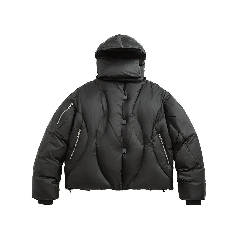 High Quality Blank Removable Hat Puff Coat