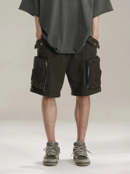 Street Style Multi-pocket Cargo Shorts