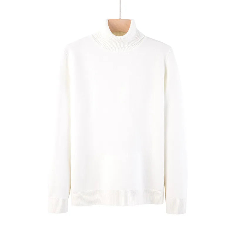 Men's Casual High Necked Sweater
