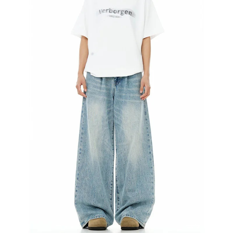 Fashion Casual Washed Denim Pants