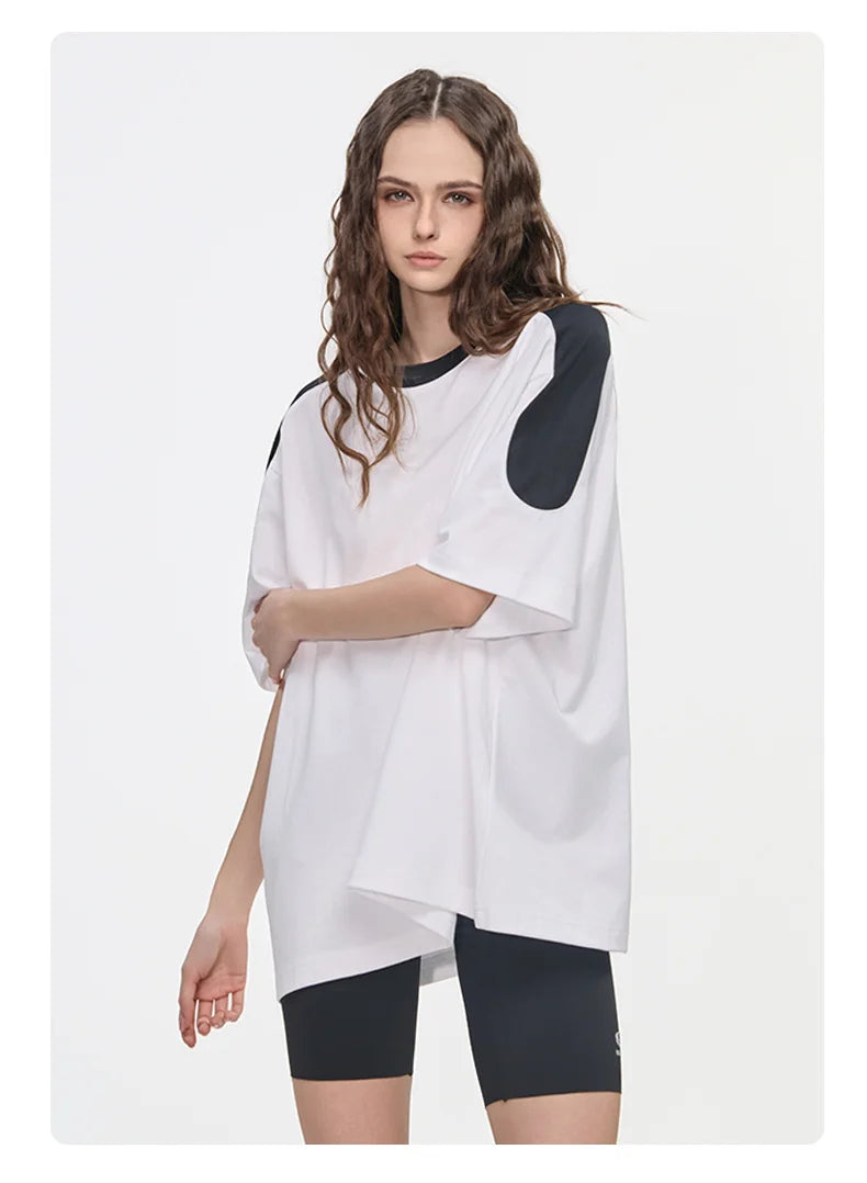 240 Grams Loose Casual Tops Cropped Style