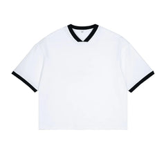 Custom Men's Cropped Style 100% Cotton 235gsmT-Shirt