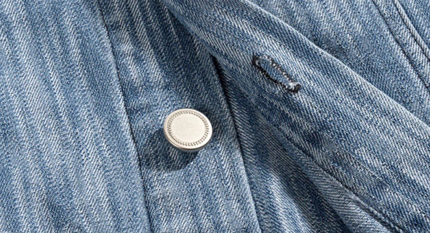 Distressed T Shirts Boxy Fit 230gsm Top Button-Up T-Shirt