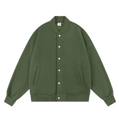 New Style 350gsm Solid Color Baseball  Jacket