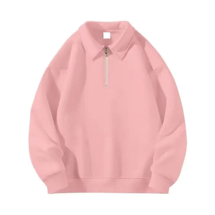 Men's  Half Zipper Oversized Pullover