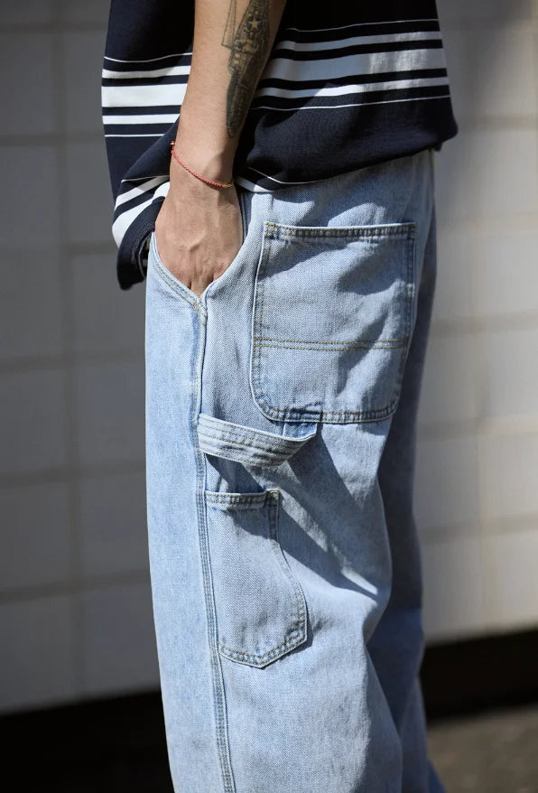 Japanese Style Blank Wash Old Jeans