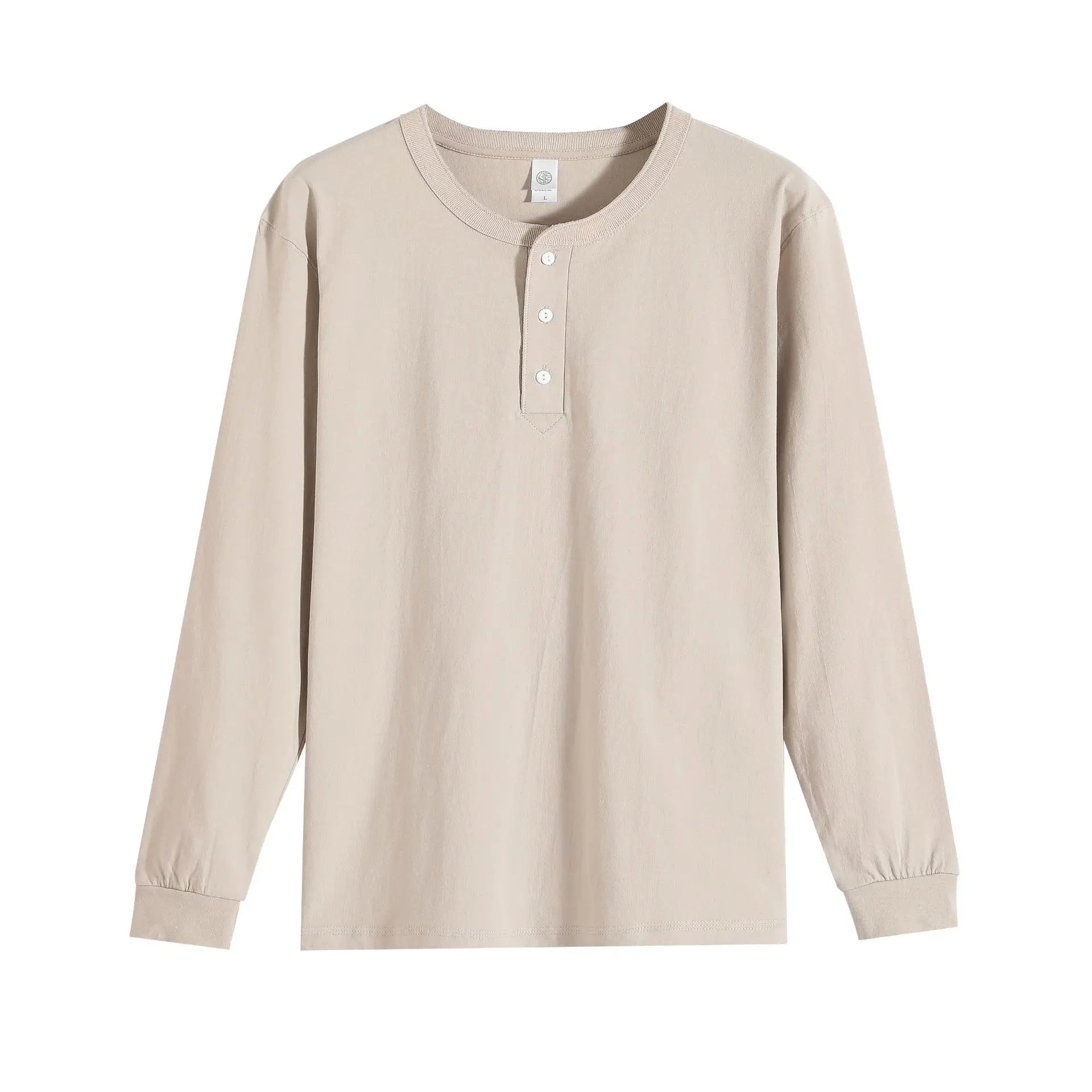 Button up 100% Cotton Henley Sweatshirts