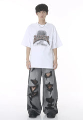 Men's Fashionable Distressed Jeans