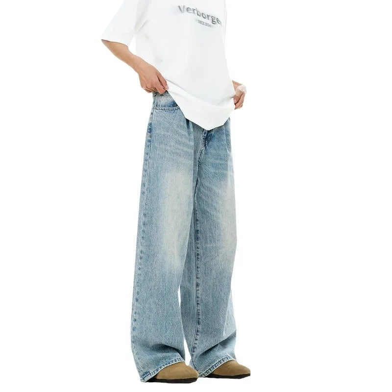 Fashion Casual Washed Denim Pants