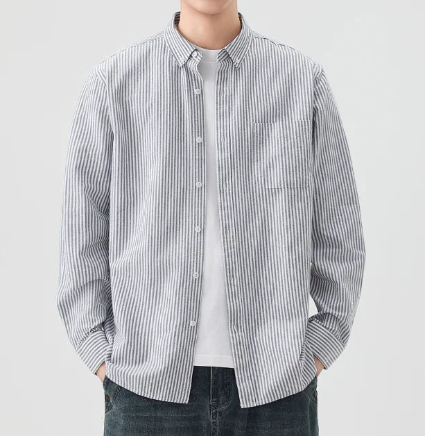 Men's 100% Cotton Striped Shirts
