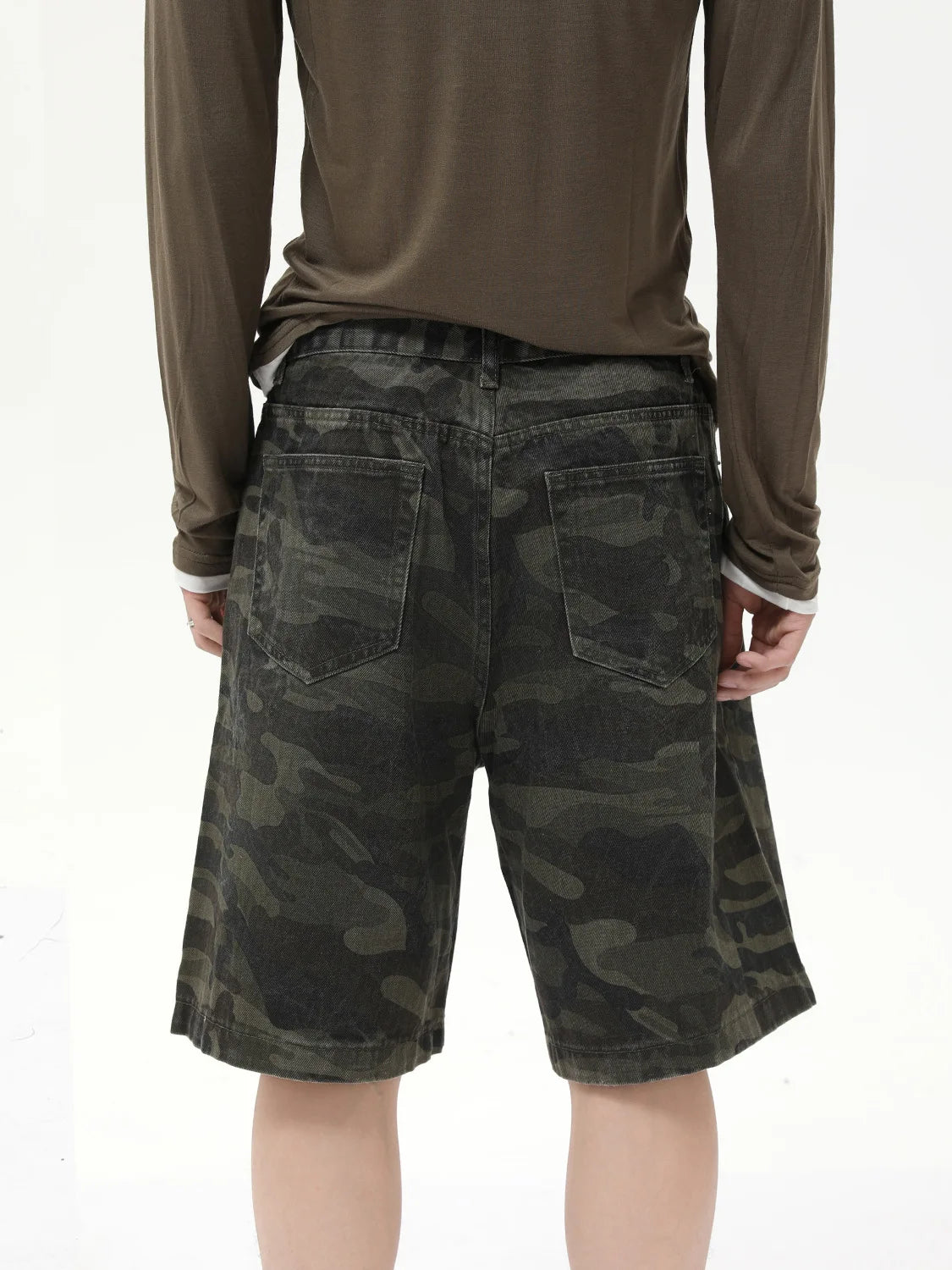 Summer Camo Cargo Baggy Shorts