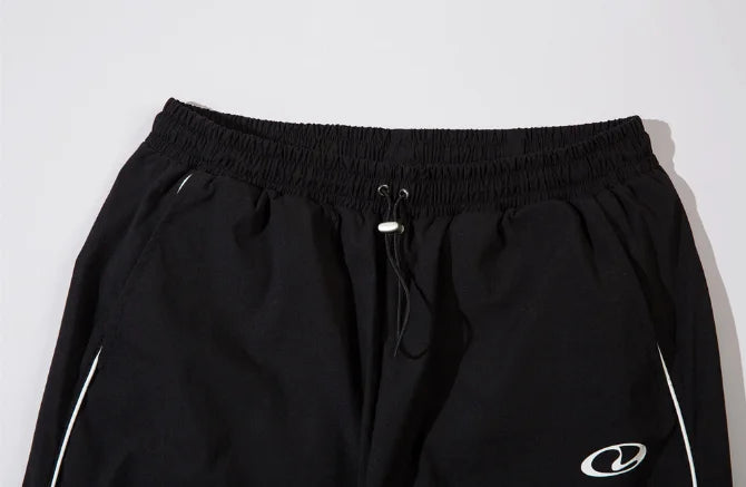 Elastic Waist Wide-Leg Sweatpants