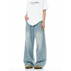 Fashion Casual Washed Denim Pants