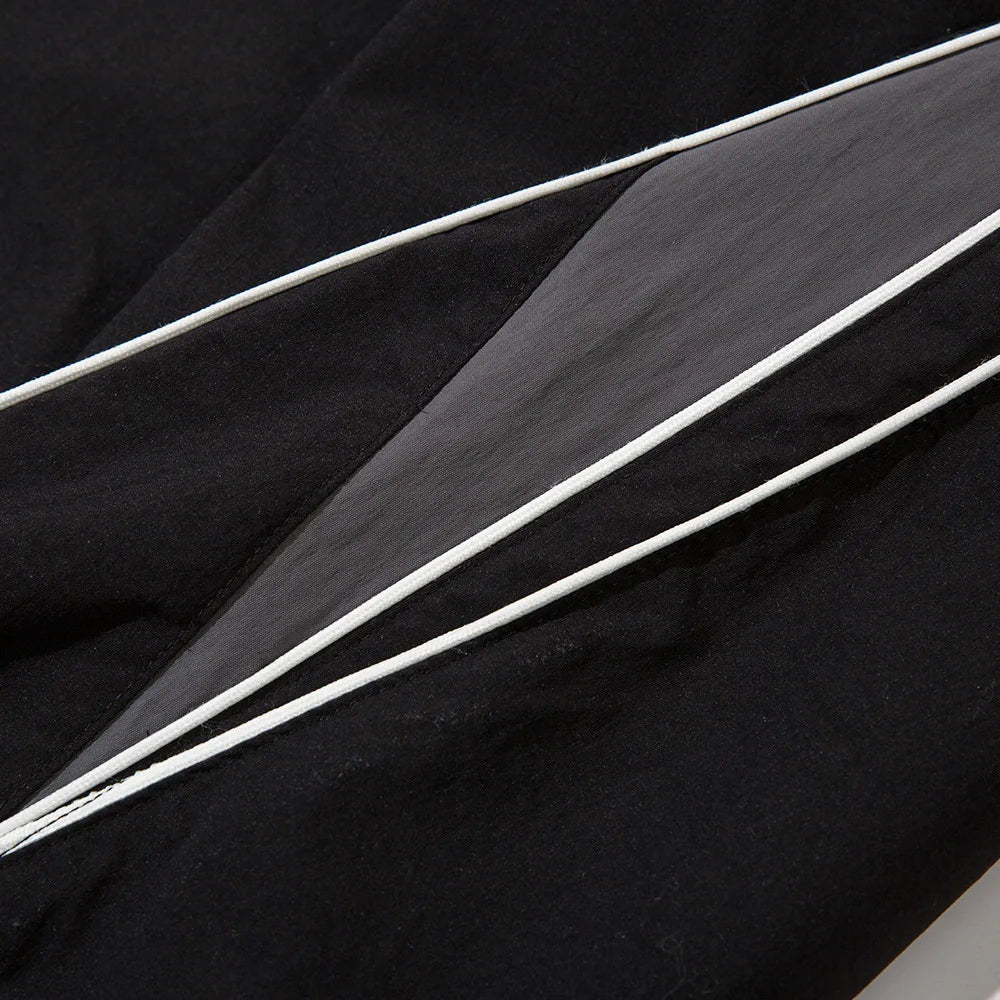 Elastic Waist Wide-Leg Sweatpants