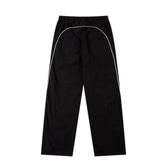 Elastic Waist Wide-Leg Sweatpants