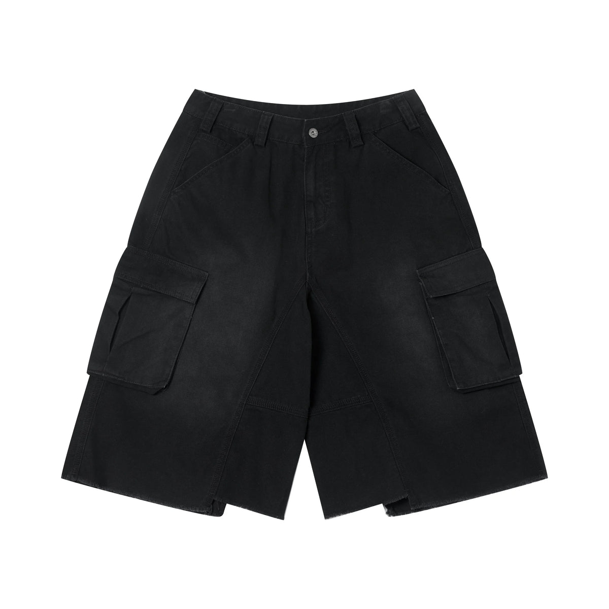 Heavyweight Acid Washed 100% Cotton 310gsm Cargo Shorts